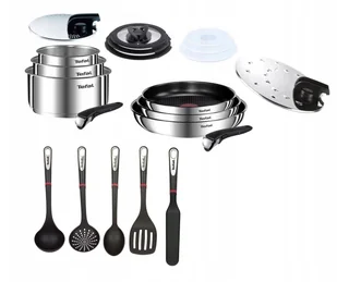 Tefal Garnki Patelni Ingenio Emotion Inox Indukcja - Zestawy garnków i patelni - miniaturka - grafika 2