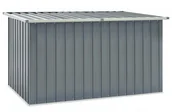 Skrzynie ogrodowe - Szara skrzynia ogrodowa prostokątna L8-D80 - miniaturka - grafika 1