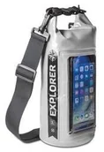 Etui i futerały do telefonów - Celly Voděodolný vak Explorer 2L s kapsou na telefon do 6,2" šedý - miniaturka - grafika 1