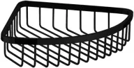 Omnires UN10332 BL Narożny koszyk prysznicowy mocowany do ściany CZARNY MAT - Mydelniczki i dozowniki mydła - miniaturka - grafika 2