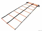 Wyposażenie sportowe i gimnastyczne - Drabinka do treningu AGL-DR04MLP 4 m podwójna 4527272 - miniaturka - grafika 1