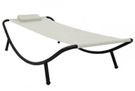 Leżaki ogrodowe - Kremowa leżanka ogrodowa L5-Z76 - miniaturka - grafika 1