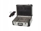 Skrzynki i torby narzędziowe - Aluminiowa Walizka Serwisowa Narzędziowa 46x33x17 - miniaturka - grafika 1