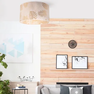 Euluna Lampa sufitowa Areca z wzorem liści, złota - Lampy sufitowe - miniaturka - grafika 2