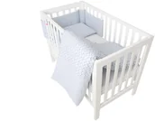 Pościel dla dzieci - Motherhood Pościel niemowlęca 100x135 cm, Ptaszki Niebieskie, 4-elementowa - miniaturka - grafika 1