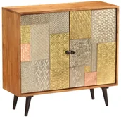 Szafki do salonu - vidaXL vidaXL Szafka z litego drewna akacjowego, 80x30x75 cm - miniaturka - grafika 1