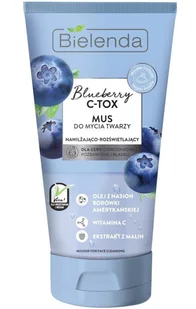 Bielenda Blueberry C-TOX Nawilżająco - Rozświetlający Mus Do Mycia Twarzy 135g - Kosmetyki do mycia twarzy - miniaturka - grafika 4