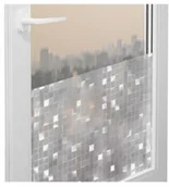 Okleiny - DEKOBAN Folia Okleina Okienna Statyczna Na Szyby KWADRATY 3D 45x150 G57 G57-045R0150 - miniaturka - grafika 1