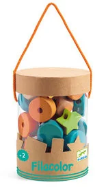 Djeco nawlekanka sznurowanka Filacolor - Klocki - miniaturka - grafika 2