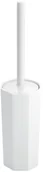 Akcesoria do wc - InterDesign Inter wzornictwo 92701eu mDesign Matrix dedykowana szczotka do toalety i uchwyt, plastik, biały, 10,41 x 10,41 x 39,88 cm 92701 - miniaturka - grafika 1