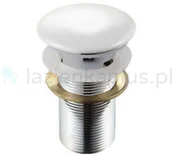 Korki do umywalek - Uptrend Uptrend Up-Uni korek do umywalki biały F008 - miniaturka - grafika 1