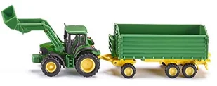 Siku Ciągnik John Deere z przyczepą i ładowaczem 1843 - Samochody i pojazdy dla dzieci - miniaturka - grafika 2
