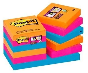 Post-It Super Sticky 622-12SS-EG 47,6x47,6mm 12x90 kart paleta Bangkok - Etykiety samoprzylepne i bloki etykiet - miniaturka - grafika 2