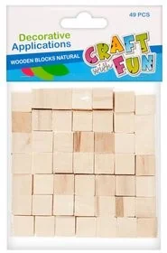 DpCraft Drewniane kosteczki kreatywne 49 sztuk - Szkolne artykuły papiernicze - miniaturka - grafika 5