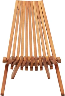 vidaXL składane krzesła ogrodowe 2 sztuki lite drewno akacjowe 45975 45975 - Leżaki ogrodowe - miniaturka - grafika 4