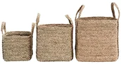 Pudła i pojemniki do przechowywania - House Doctor House Doctor - Zestaw trzech koszy Sikar House Doctor - Zestaw trzech koszy Sikar - miniaturka - grafika 1