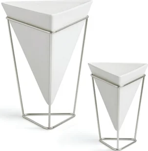 Umbra Zestaw 2 pojemników biały/nikiel TRIGG 1004372-670 - Pojemniki łazienkowe - miniaturka - grafika 2