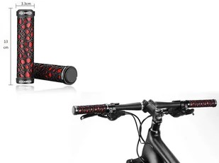 RockBros Chwyty rowerowe Gripy do kierownicy RockBros 2017-14ARD Czerwone 10336X2 - Gadżety dla graczy - miniaturka - grafika 4