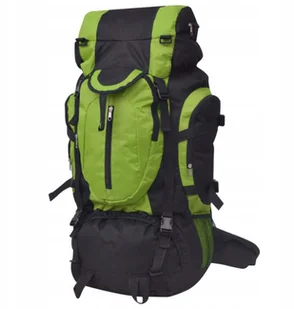 vidaXL vidaXL Plecak turystyczny XXL 75 L, czarno-zielony - Plecaki - miniaturka - grafika 10