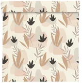 Tapety - Rasch Tapeta Liście 463446 beżowa winylowa na flizelinie - miniaturka - grafika 1