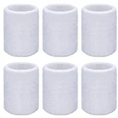 Tenis ziemny - Willbond sportowe opaski na rękę 6 sztuk wchłaniające pot i wilgoć doskonałe do uprawiania piłki nożnej koszykówki lekkiej atletyki biały Rainbow-S17 - miniaturka - grafika 1