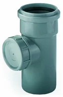 Łączniki, trójniki, kształtki - Pipelife Rewizja do kanalizacji wewnętrznej 110 mm szara 3496100225 - miniaturka - grafika 1