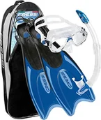 Sprzęt do nurkowania - Cressi Palau zestaw do nurkowania ABC dla osoby dorosłej, Made in Italy, niebieski CA122632 - miniaturka - grafika 1