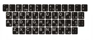 Klawiatury do laptopów - Naklejki na klawiaturę Qwerty + Cyrylica Ukraińska - miniaturka - grafika 1