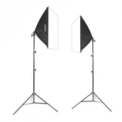 Inne akcesoria studyjne - CineGEN Zestaw 2 lamp światła stałego SOFTBOX 50x70cm 85W 200cm DOUBLE-57881 - miniaturka - grafika 1