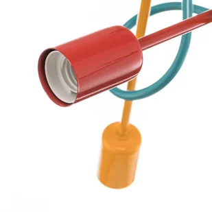 EULUNA Lampa sufitowa Oxford 3-pkt. czerwona/turkusowa - Lampy sufitowe - miniaturka - grafika 3