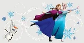 Wyposażenie pokoiku dziecięcego - RoomMates rmk2738gm RM  Disney Frozen Anna, Elsa i Olaf z alfabet tatuaż na ścianę, PCW, kolorowy, 48 x 13 x 2.5 cm RMK2738GM - miniaturka - grafika 1