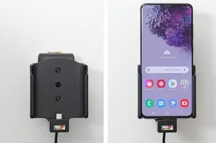 Brodit AB Uchwyt do Samsung Galaxy S20+ z wbudowanym kablem USB oraz ładowarką samochodową 721191 - Uchwyty samochodowe do telefonów - miniaturka - grafika 9