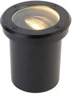 Oprawy, klosze i abażury - QAZQA Nowoczesny reflektor zewnętrzny naziemny czarny regulowany IP65 - Delux - miniaturka - grafika 1