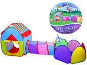 Namioty i tipi dla dzieci - 3w1 Namiot tunel do ogrodu Domek - miniaturka - grafika 1