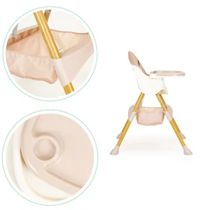 Ecotoys Fotelik krzesełko do karmienia dzieci wysokie 2w1 1752 - Krzesełka do karmienia - miniaturka - grafika 4