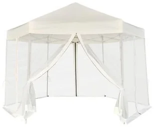 vidaXL vidaXL Namiot ogrodowy z 6 panelami bocznymi kremowy 3,6x3,1 m - Pawilony ogrodowe - miniaturka - grafika 2