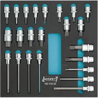 Zestawy narzędziowe - Hazet Zestaw gniazda wkładki do bitów 1/2" 12.5 mm) Hazet 163-119/23 wewnętrzny sześciokąt Wielowypust XZN) 23 szt - miniaturka - grafika 1
