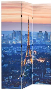 vidaXL Składany parawan, 120x180 cm, motyw Paryża nocą - Parawany - miniaturka - grafika 3