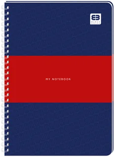 Interdruk Kołozeszyt A5 80k kratka Black&amp;Blue pastel p3 - Artykuły biurowe - miniaturka - grafika 3