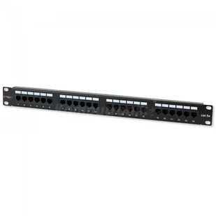 Techly Techly Patch panel 1U UTP 24xR J45 Cat.5e czarny 022861 - Pozostałe akcesoria sieciowe - miniaturka - grafika 5