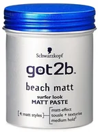 Kosmetyki do stylizacji włosów - Schwarzkopf Schwarzkopf Beach Matt Paste Matująca pasta do włosów 100 ml 0000044454 - miniaturka - grafika 1