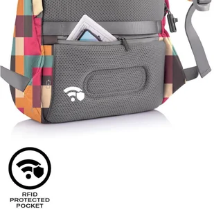 XD Design Plecak na lapotp Bobby Soft Geometric - Torby na laptopy - miniaturka - grafika 17
