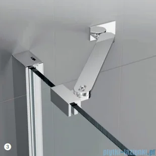 Kermi Cada XS kabina walk-in 110 cm CKTWF11020VPK - Kabiny prysznicowe - miniaturka - grafika 6