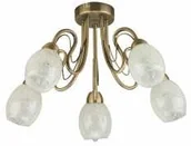 Lampy sufitowe - Krislamp Mona Kr 318-5Pl lampa wisząca zwis 1X40W E14 patyna - miniaturka - grafika 1