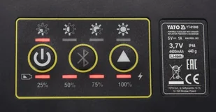 Yato REFLEKTOR PRZENOŚNY Z GŁOŚNIKIEM 2X15W 2000LM LI-ION 3.7V 4400MAH IP44 POWERBANK - Lampy pozostałe Yato REFLEKTOR PRZENOŚNY Z GŁOŚNIKIEM 2X15W 2000LM LI-ION 3.7V 4400MAH IP44 POWERBANK - Lampy pozostałe - miniaturka - grafika 3