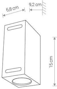 Nowodvorski Elewacyjna LAMPA zewnętrzna ASSOS 9124 ogrodowa OPRAWA metalowa prostokątna IP54 czarna 9124 - Lampy ogrodowe - miniaturka - grafika 2