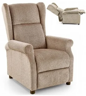 Halmar Fotel Rozkładany z Funkcją Masażu AGUSTIN M Beżowy - Fotele Halmar Fotel Rozkładany z Funkcją Masażu AGUSTIN M Beżowy - Fotele - miniaturka - grafika 1