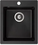 Zlewozmywaki - Aquasanita SQS100-601W Czarny metalik - miniaturka - grafika 1