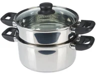 Garnki - axentia Axentia 220690 garnek do gotowania na parze 20 cm, stal nierdzewna, stal szlachetna, 1 - opakowanie 220690 - miniaturka - grafika 1