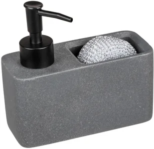 Wenko Dozownik płynu do naczyń RESA MARBLE z przegrodą na gąbkę 54669100 - Pozostałe akcesoria kuchenne - miniaturka - grafika 2